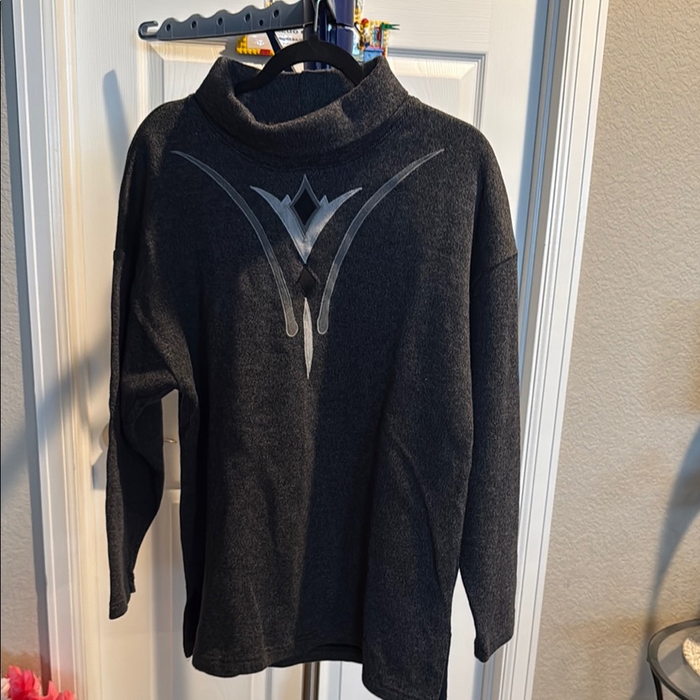 Heather Hansen Designs Cozy Black Turtleneck Sweater with Relaxed Fit. Size M